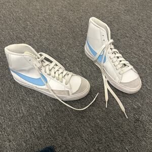 Nike Blazer Mid ‘77 ‘Summit White Aquarius Blue’ Sneakers Shoes GS Size 5Y